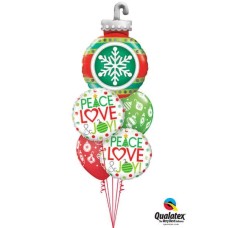Bouquet 624 Deck The Halls Qualatex #52940 52099-2 53428-2
